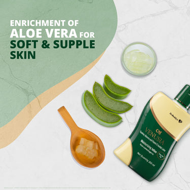 Venusia Dr Reddy's I Moisturizing Lotion I Enriched With Vitamin E, Aloe Vera & Squalene I Daily Face And Body Lotion I Soothing Itch Relief, Non-Greasy, 200Ml